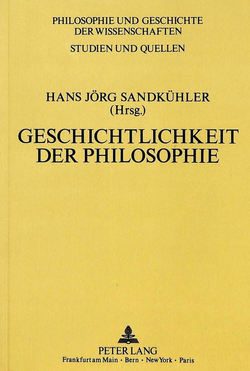 Produktbild: Geschichtlichkeit der Philosophie