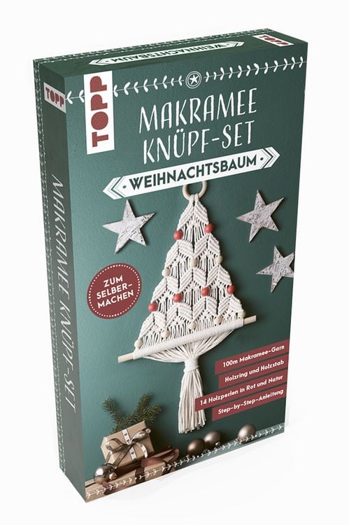 Produktbild: Makramee Knüpf-Set Weihnachtsbaum