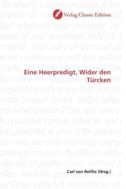 Produktbild: Eine Heerpredigt, Wider den T&uuml;rcken