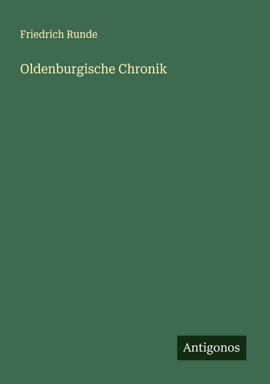 Produktbild: Oldenburgische Chronik