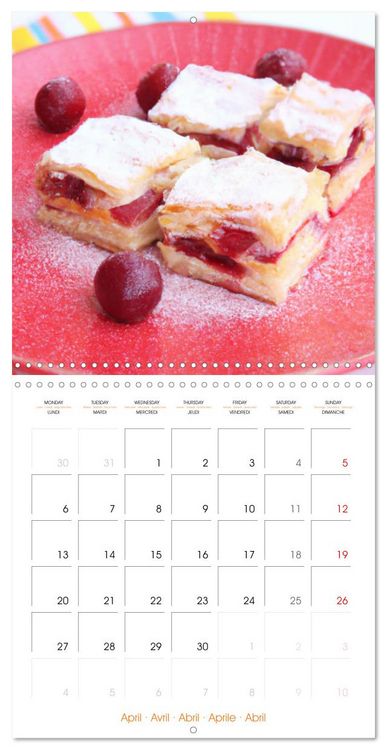 Produktbild: Art culinaire p&acirc;tisseries (Calendrier mural carr&eacute; 2026 30x30 cm) Calendrier double avec une page pour vos prises de notes