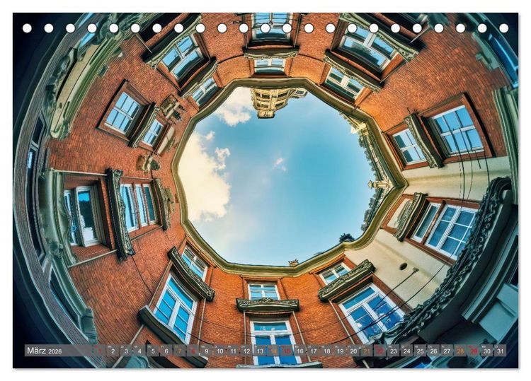 Produktbild: Fisheye Fotografie (Tischkalender 2026 DIN A5 quer), CALVENDO Monatskalender