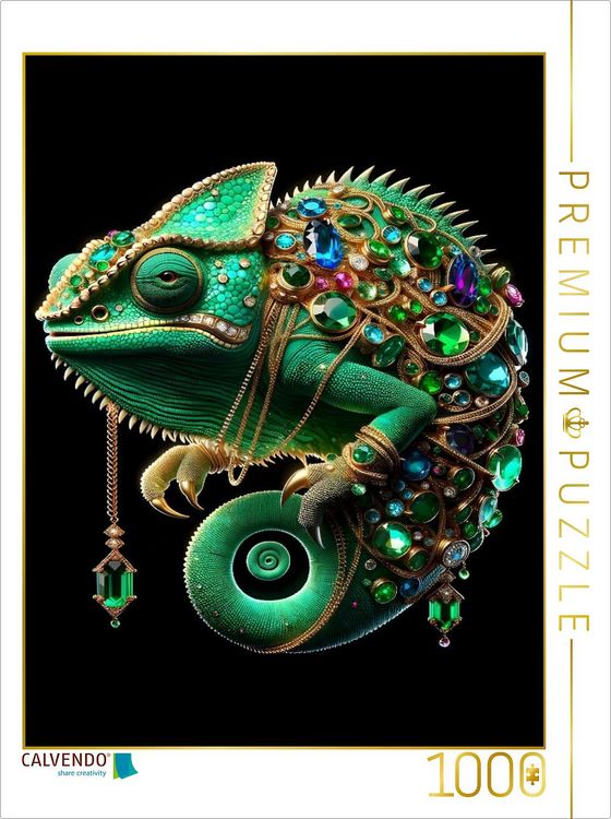 Produktbild: CALVENDO Puzzle Magie des Cham&auml;leon | 1000 Teile Lege-Gr&ouml;&szlig;e 64x48cm Foto-Puzzle f&uuml;r gl&uuml;ckliche Stunden