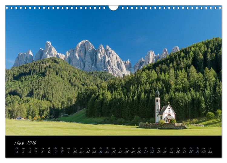 Produktbild: Dolomiten (Wandkalender 2026 DIN A3 quer), CALVENDO Monatskalender