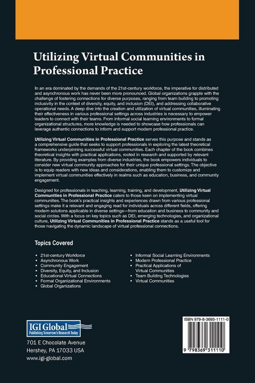 Produktbild: Utilizing Virtual Communities in Professional Practice