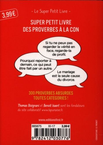 Produktbild: Super petit livre des proverbes &agrave; la con
