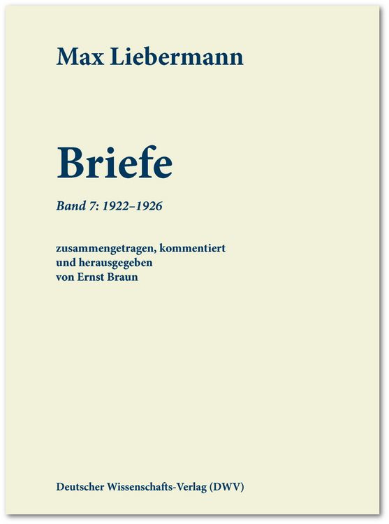 Produktbild: Max Liebermann: Briefe