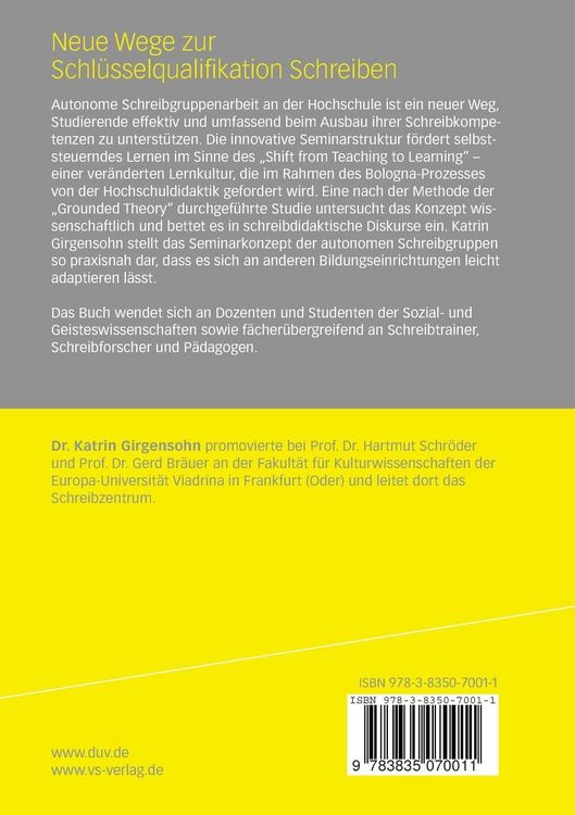 Produktbild: Neue Wege zur Schl&uuml;sselqualifikation Schreiben
