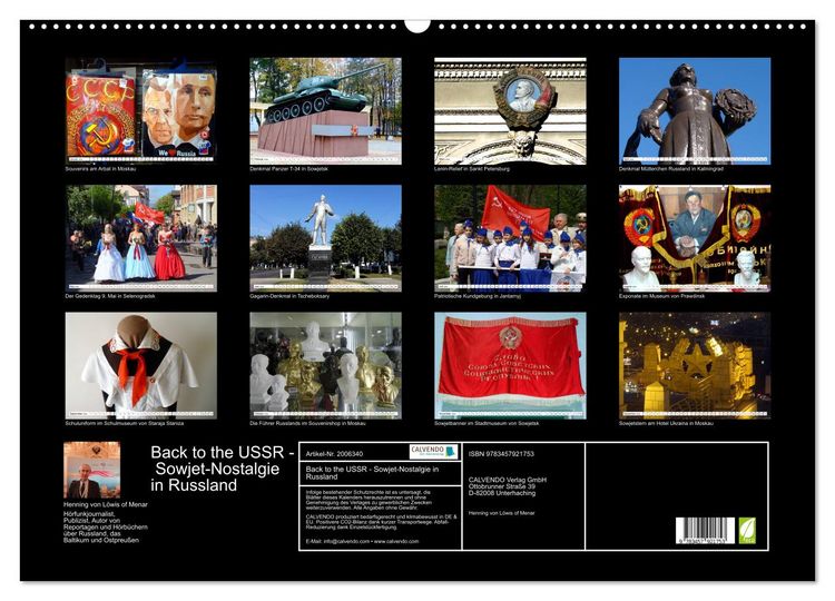 Produktbild: Back to the USSR - Sowjet-Nostalgie in Russland (Wandkalender 2026 DIN A2 quer), CALVENDO Monatskalender