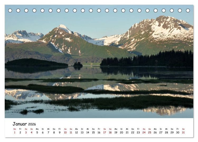 Produktbild: Unendlichkeit in Alaska und Yukon (Tischkalender 2026 DIN A5 quer), CALVENDO Monatskalender