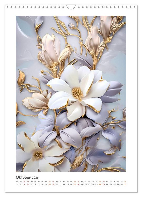 Produktbild: Blumen-Sinfonie (Wandkalender 2026 DIN A3 hoch), CALVENDO Monatskalender