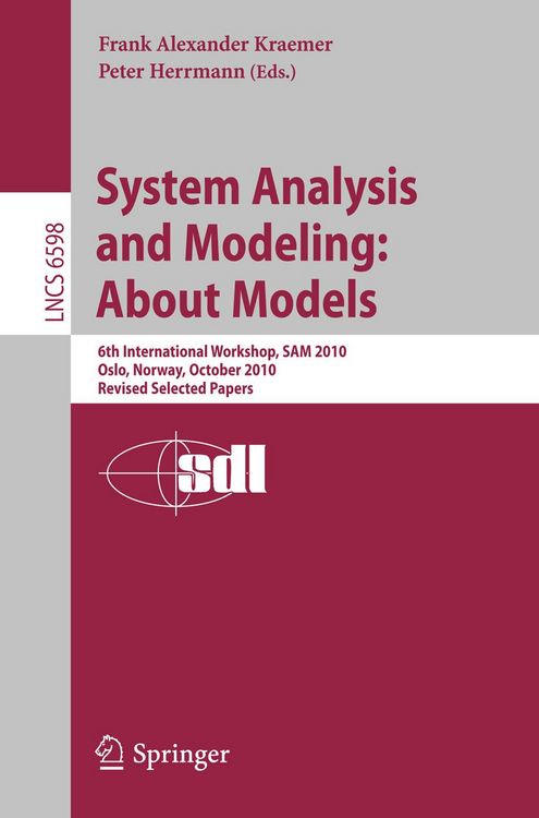 Produktbild: System Analysis and Modeling: About Models
