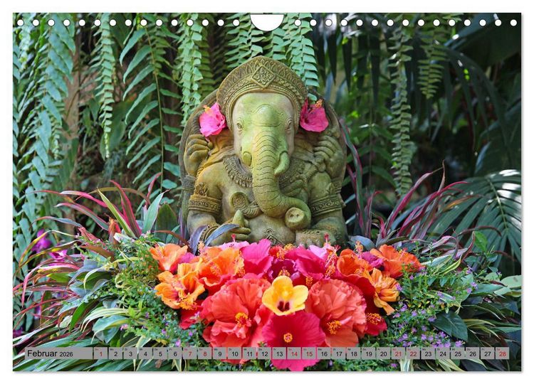 Produktbild: Typisch Indien - Ganesha der Elefantengott (Wandkalender 2026 DIN A4 quer), CALVENDO Monatskalender