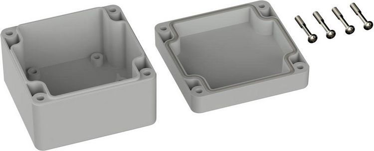 Produktbild: TRU COMPONENTS TC-9065444 Outdoor-Geh&auml;use 82 x 80 x 55 Polycarbonat Lichtgrau (RAL 7035) 1 St.