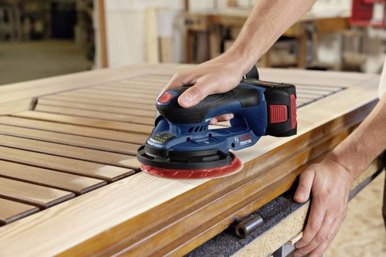 Produktbild: Akku-Exzenterschleifer GEX 18V-150 0601372903 Spannung 18 V Exzentrizit&auml;t 1,5 mm Schleifteller-&Oslash; 150 mm Gewicht 1,4 (ohn