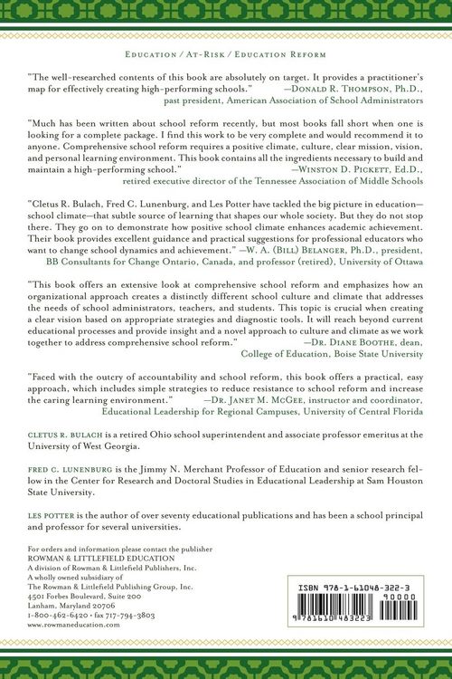 Produktbild: Creating a Culture for High-Performing Schools