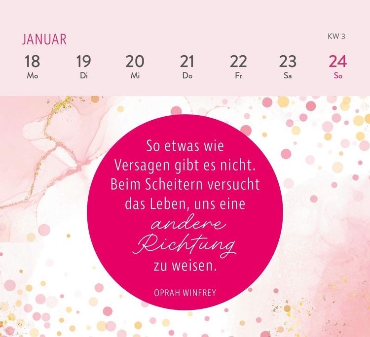 Produktbild: Mini-Wochenkalender 2027: Die tollsten Frauen sind nicht perfekt, sie sind echt