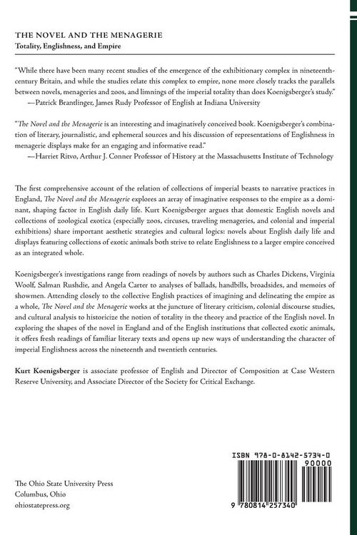Produktbild: The Novel and The Menagerie