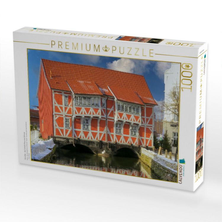 Produktbild: CALVENDO Puzzle Gew&ouml;lbe - das Schiefe Haus von Wismar | 1000 Teile Lege-Gr&ouml;&szlig;e 64x48cm Foto-Puzzle f&uuml;r gl&uuml;ckliche Stunden