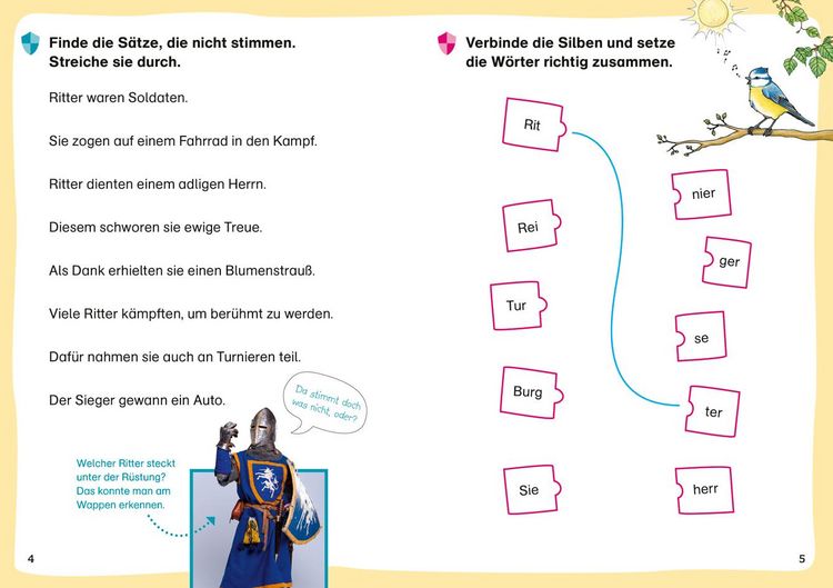 Produktbild: WAS IST WAS Erstes Lesen. Leser&auml;tsel Ritter und Burgen