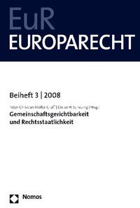 Produktbild: Gemeinschaftsgerichtsbarkeit und Rechtsstaatlichkeit