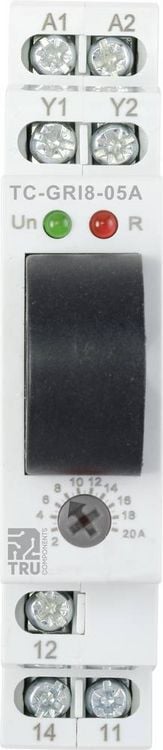 Produktbild: TRU COMPONENTS Strom&uuml;berwachungsrelais GRI8-05A Strom