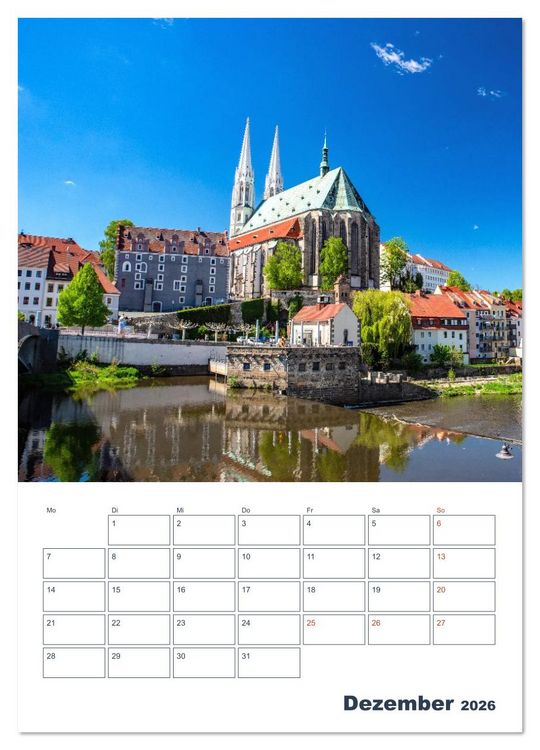 Produktbild: Zeit fuer Goerlitz-Planer &ndash; Fuer Herz und Heimatgefuehl (Wandkalender 2026 DIN A3 hoch), CALVENDO Monatskalender