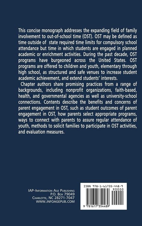 Produktbild: Promising Practices for Family Engagement in Out-Of-School Time (Hc)