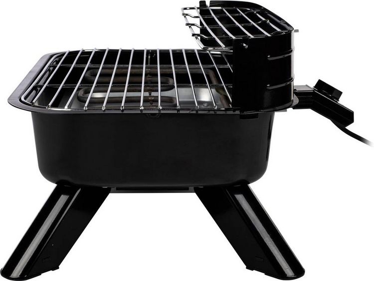 Produktbild: Princess 01.112252.01.001 Elektro, Holzkohle Grill mit Windschutz, mit Standfu&szlig;, mit manueller Temperatureinstellung Schwarz