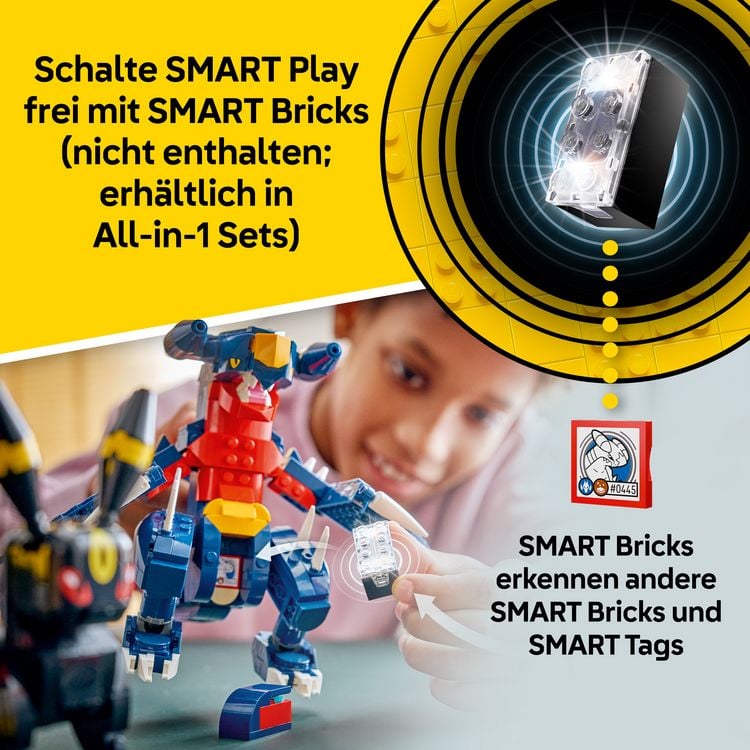 Produktbild: LEGO Pok&eacute;mon SMART Play: Nachtaras und Knakracks Duell um die Meisterschaft kompatibles Set 72165