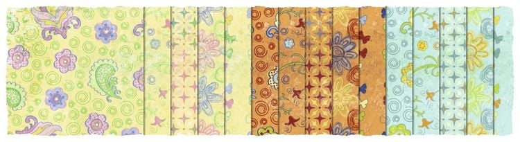 Produktbild: URSUS Spezialpapiere Design Paper Pack Flowers, 30 Blatt