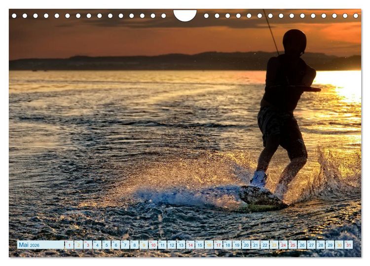 Produktbild: Wakeboarden (Wandkalender 2026 DIN A4 quer), CALVENDO Monatskalender
