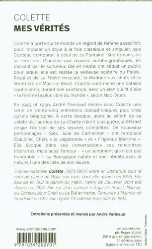 Produktbild: Mes v&eacute;rit&eacute;s : entretiens avec Andr&eacute; Parinaud