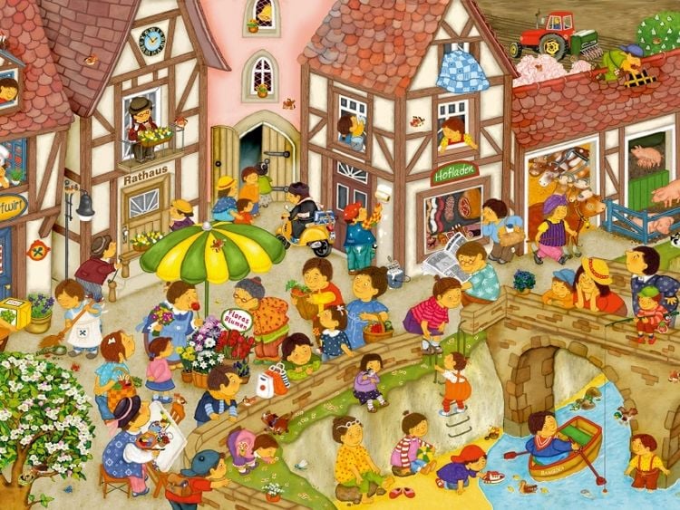 Produktbild: Mein Dorf im Fr&uuml;hling (Puzzle)