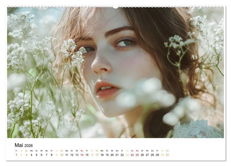Produktbild: Magische Frauen Portraits (Wandkalender 2026 DIN A2 quer), CALVENDO Monatskalender