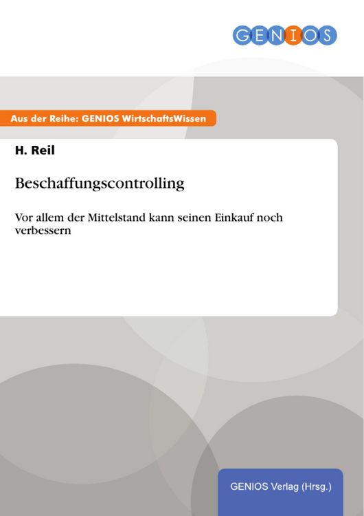 Produktbild: Beschaffungscontrolling