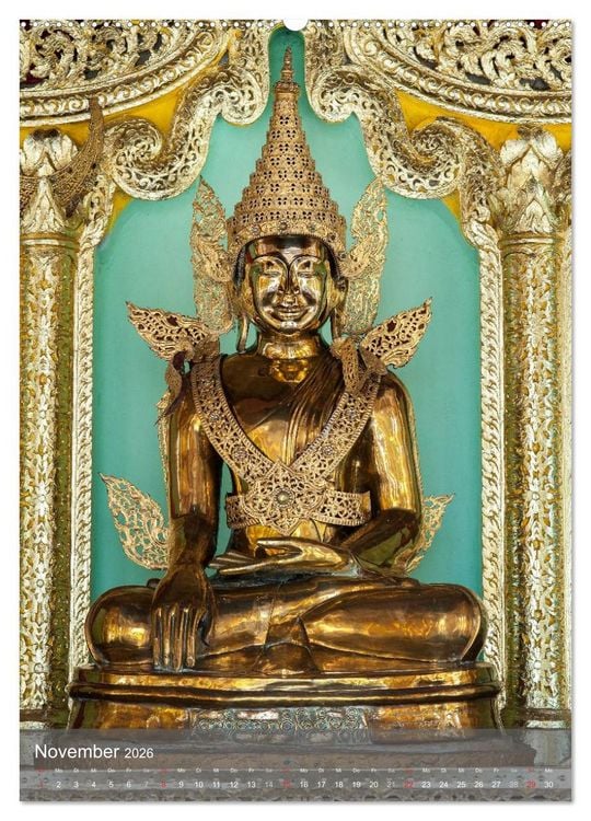 Produktbild: Buddha - Harmonie und Gelassenheit (hochwertiger Premium Wandkalender 2026 DIN A2 hoch), Kunstdruck in Hochglanz