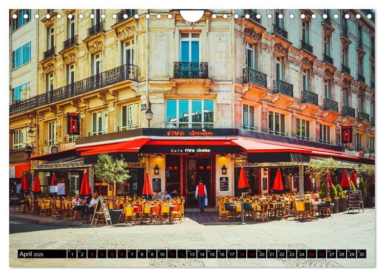 Produktbild: Paris Bistros (Wandkalender 2026 DIN A4 quer), CALVENDO Monatskalender