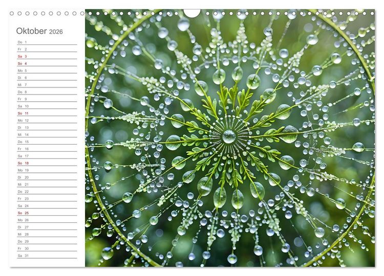Produktbild: Natural Mandalas - Kraftvolle KI Mandalas aus Naturmaterialien (Wandkalender 2026 DIN A3 quer), CALVENDO Monatskalender
