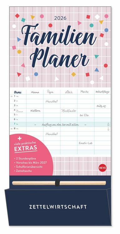Produktbild: Familienplaner plus Tasche 2026