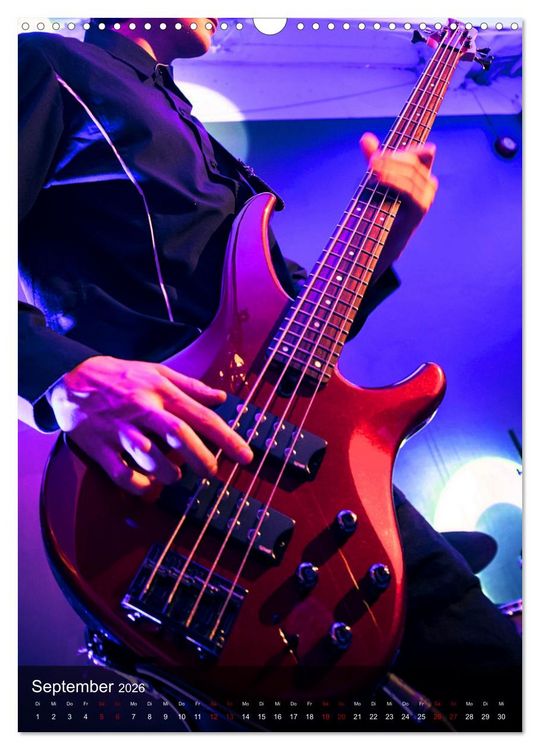 Produktbild: Rockgitarren in Concert (Wandkalender 2026 DIN A3 hoch), CALVENDO Monatskalender