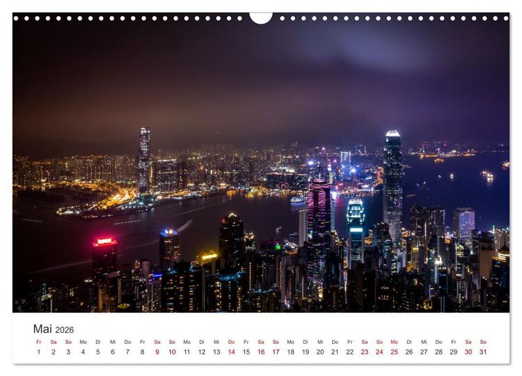 Produktbild: Hongkong - eine einzigartige Weltstadt (Wandkalender 2026 DIN A3 quer), CALVENDO Monatskalender