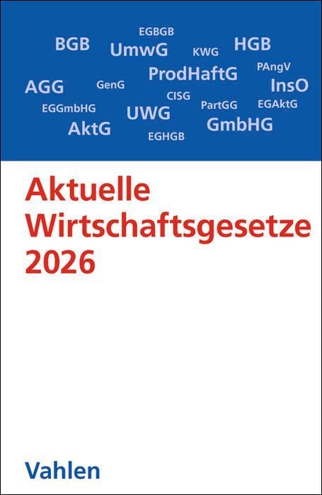 Produktbild: Aktuelle Wirtschaftsgesetze 2026