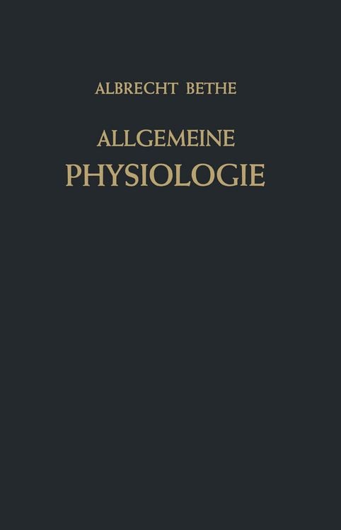 Produktbild: Allgemeine Physiologie