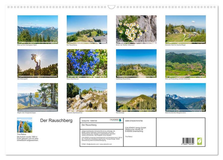 Produktbild: Der Rauschberg (Wandkalender 2026 DIN A2 quer), CALVENDO Monatskalender