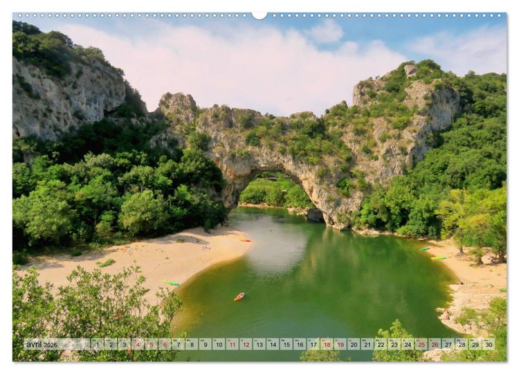 Produktbild: Les C&eacute;vennes typiques (Calendrier mural 2026 DIN A2 vertical) calendrier de bureau