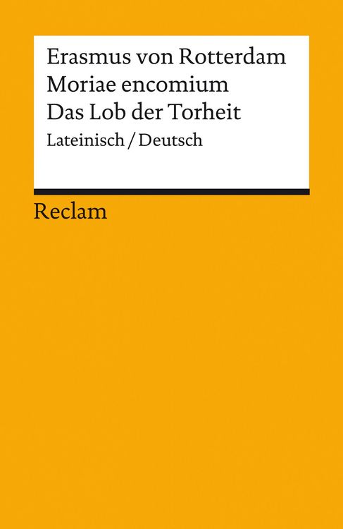 Produktbild: Moriae encomium / Lob der Torheit. Lateinisch/Deutsch