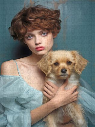 Produktbild: CALVENDO Puzzle Mann und Hund | 1000 Teile Lege-Gr&ouml;&szlig;e 64x48cm Foto-Puzzle f&uuml;r gl&uuml;ckliche Stunden