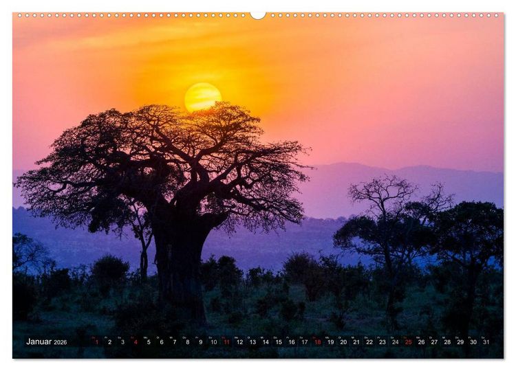 Produktbild: Ostafrika (Wandkalender 2026 DIN A2 quer), CALVENDO Monatskalender
