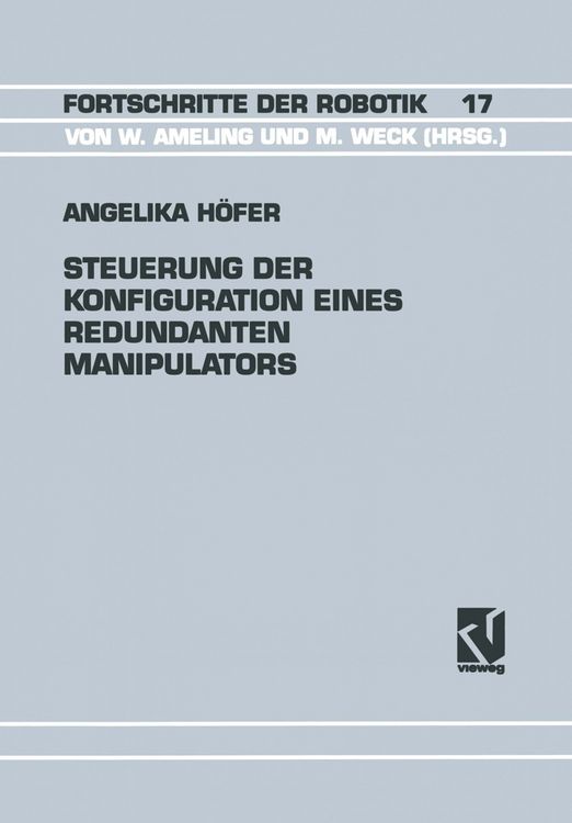 Produktbild: Steuerung der Konfiguration Eines Redundanten Manipulators